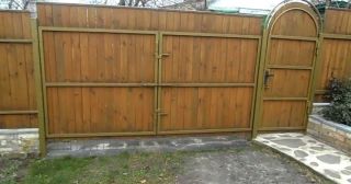 Купить распашные ворота деревянные Лениногорск, цена от 2790 руб.